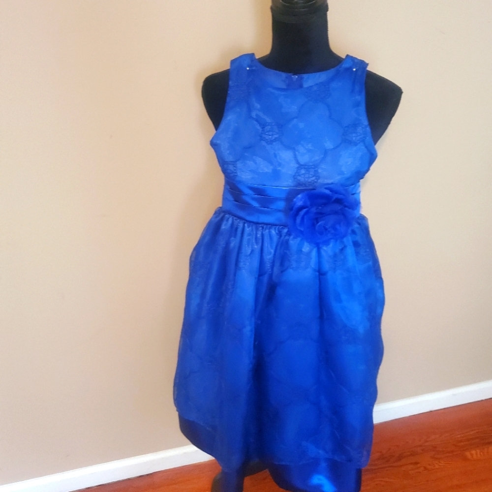 Royal Blue Gorgeous (Shanil) Dress (Girls Size 10)